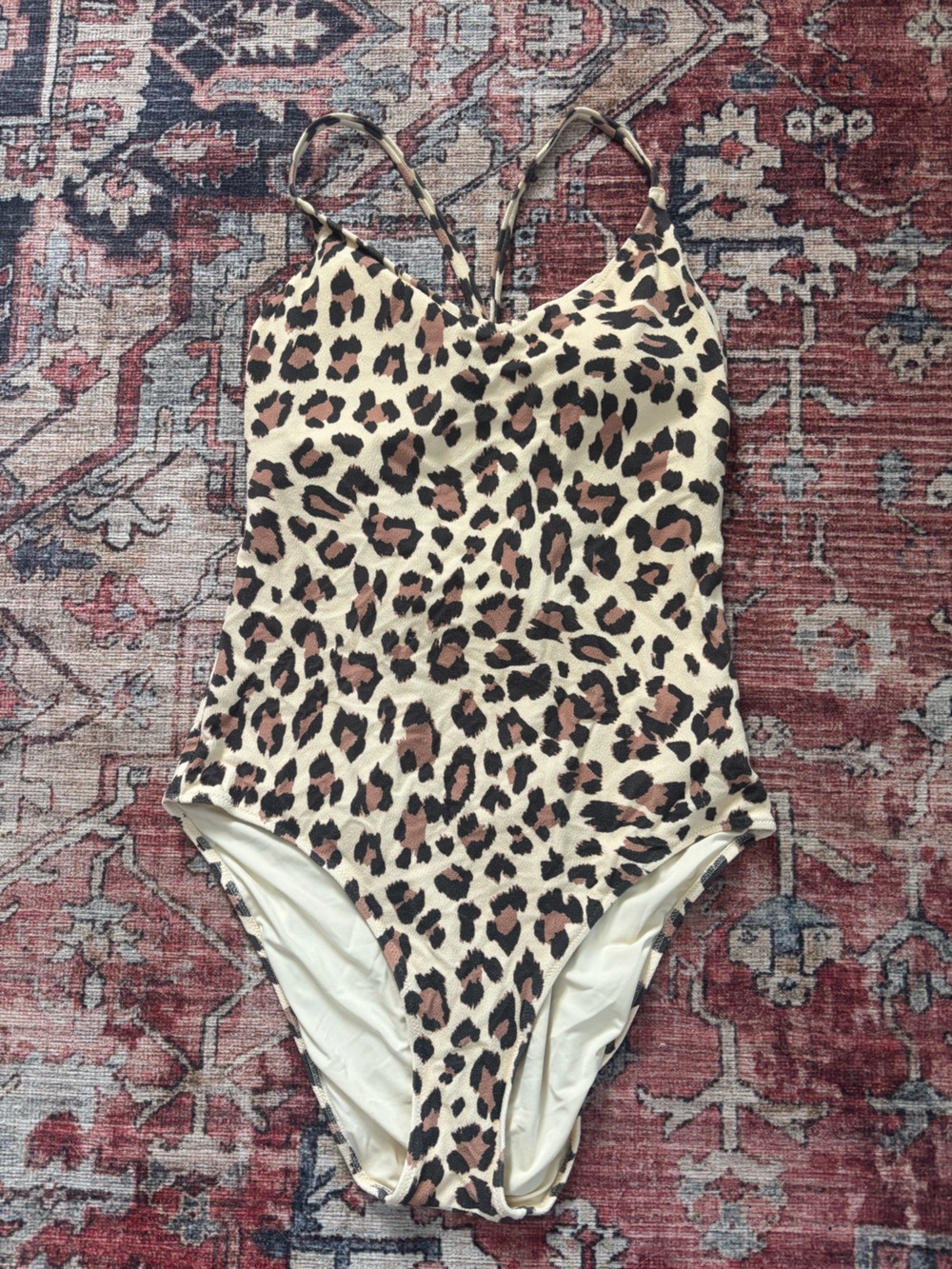 aerie Leopard-Print One-Piece Swimsuit
